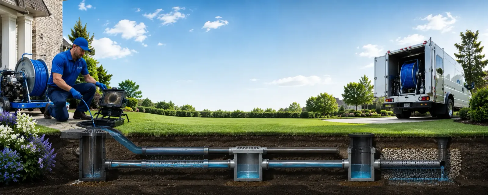 Outdoor drain cleaning information for Commerce Township, MI